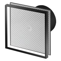 Витяжний вентилятор Awenta System+ KWS100CZ PI100 під плитку чорний