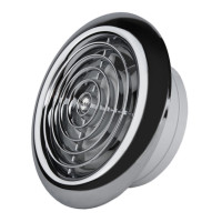 Вентилятор тонкий MMotors JSC ММ 100 60 м³/год круглий хром