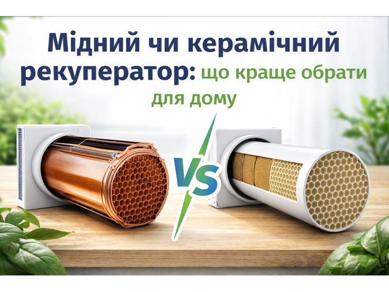 Мідний чи керамічний рекуператор: що краще обрати для дому