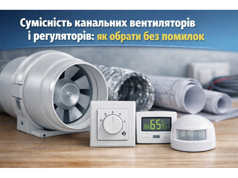 Сумісність канальних вентиляторів і регуляторів: як обрати без помилок
