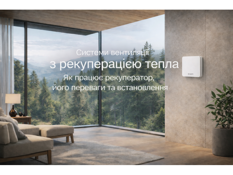 Системи вентиляції з рекуперацією тепла Як працює рекуператор, його переваги та встановлення