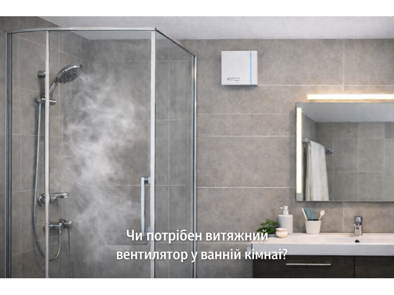 Чи потрібен витяжний вентилятор у ванній кімнаті