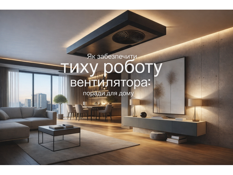 Як забезпечити тиху роботу вентилятора: поради для дому
