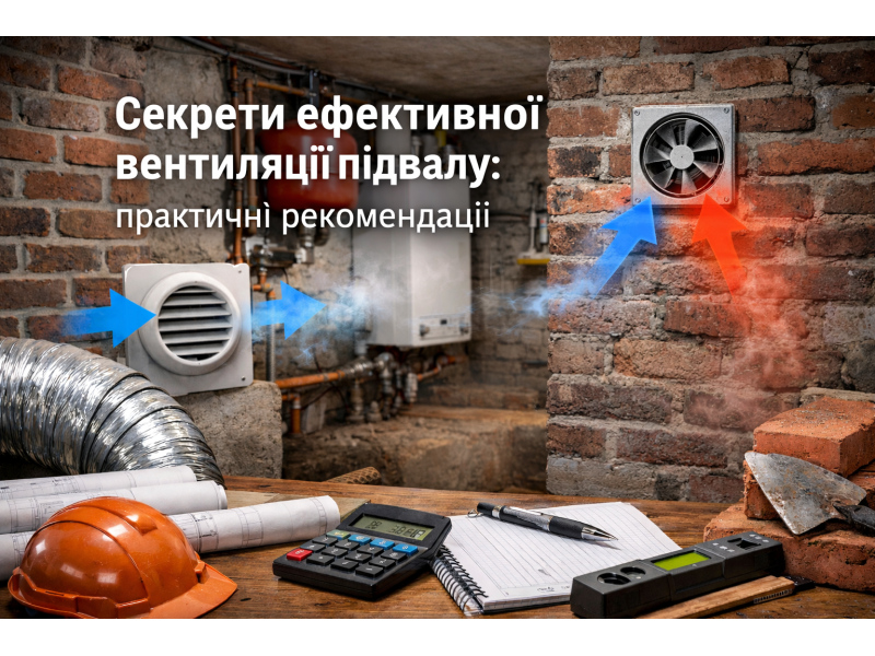 Секрети ефективної вентиляції підвалу: практичні рекомендації